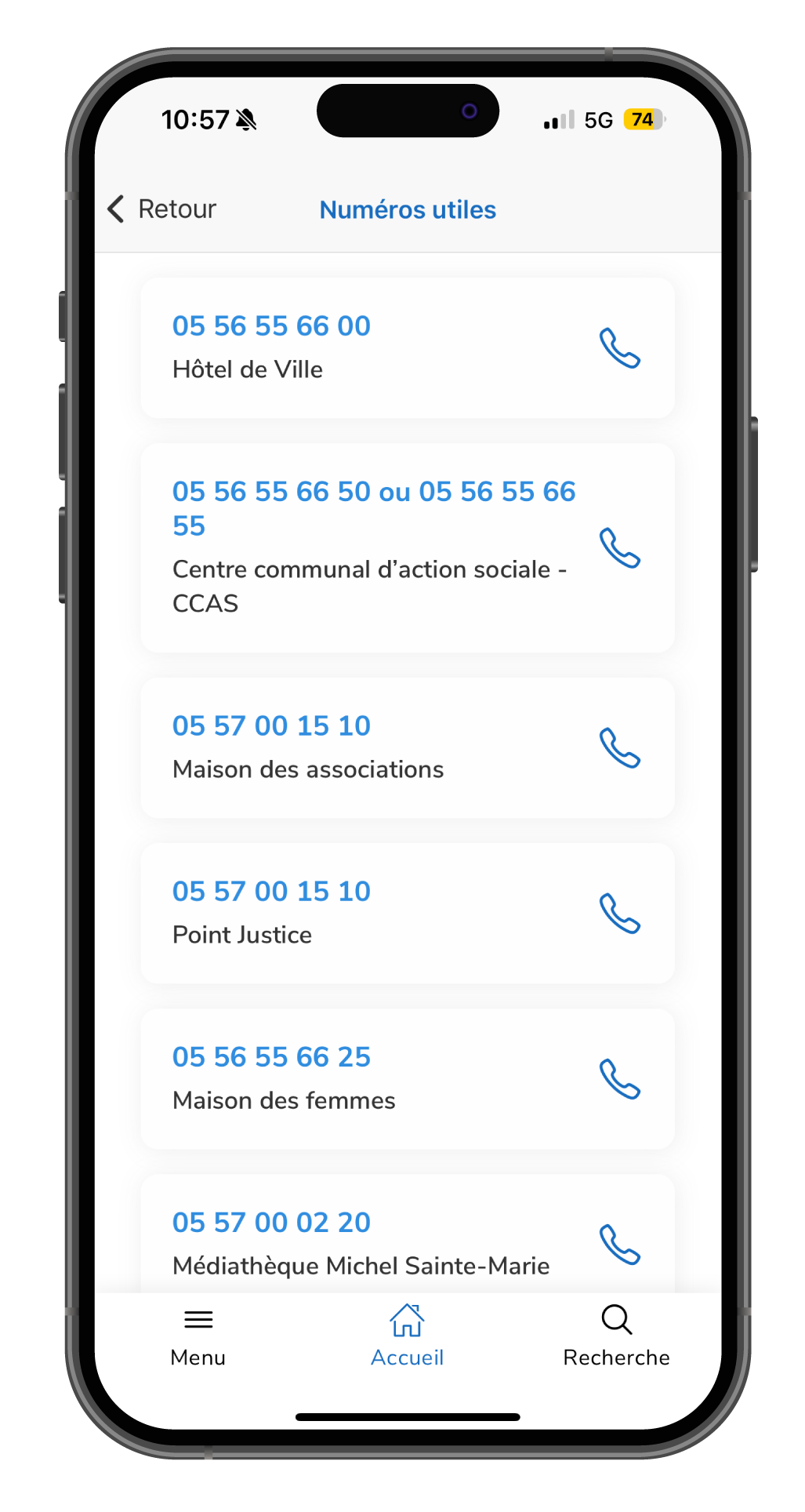 Ici Mérignac - les numéros utiles