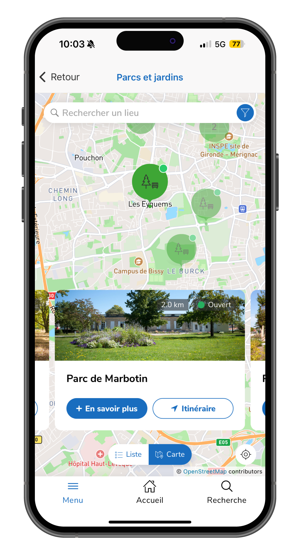 Ici Mérignac - carte interactive