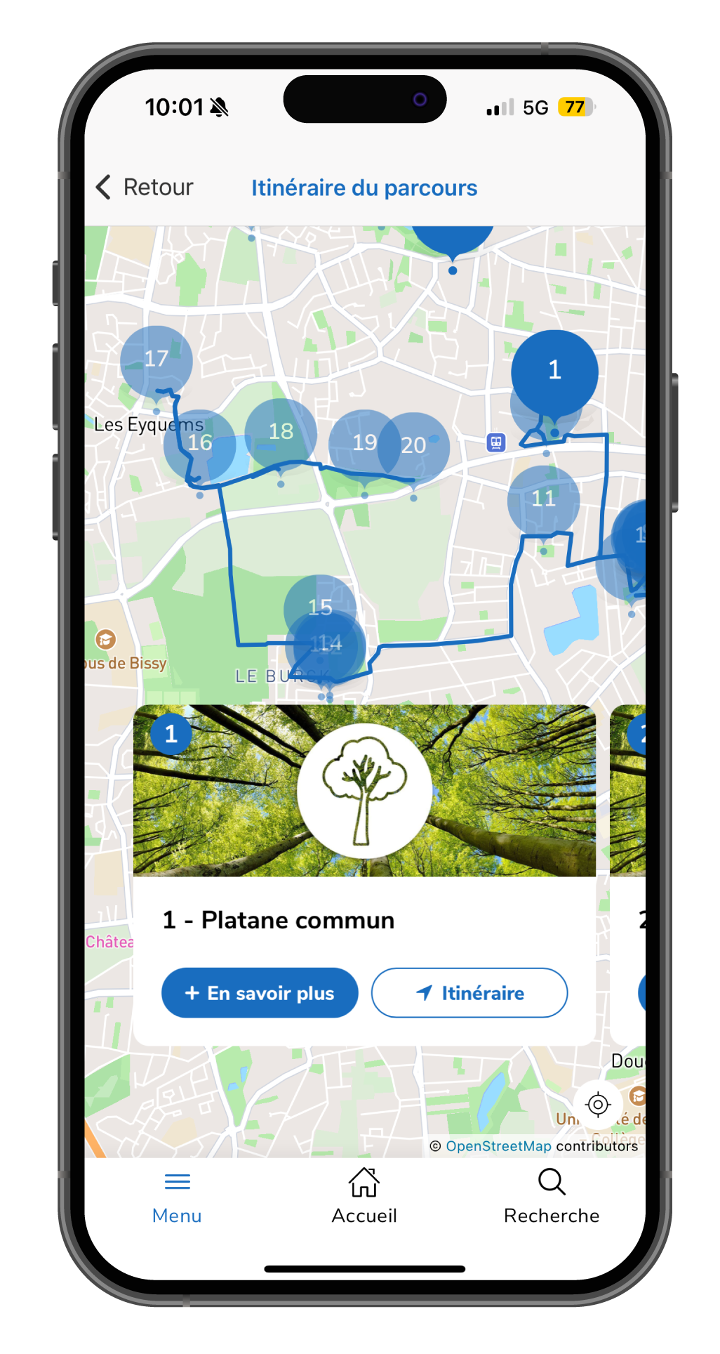 Ici Mérignac - itinéraires et parcours